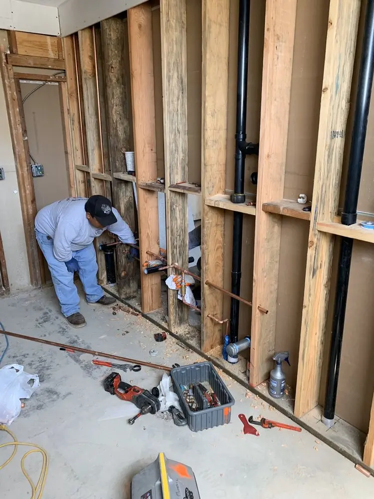 Commercial rough-in plumbing for Trenchless Sewer Repair in Oak Glen